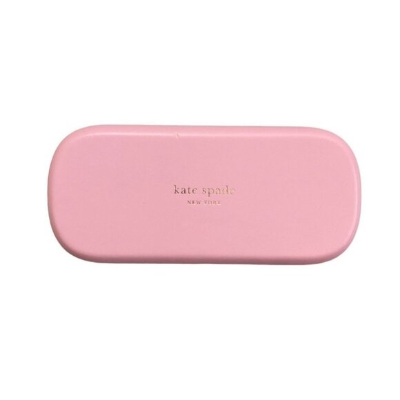 Kate Spade Sunglasses Case With Cleaning Cloth Pink Green Hardcover Large - Picture 13 of 13